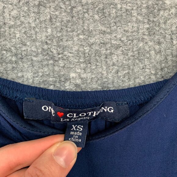 One Clothing Faux Wrap Romper Womens XS Extra Small Storm Waist Bow Playsuit - Picture 7 of 11